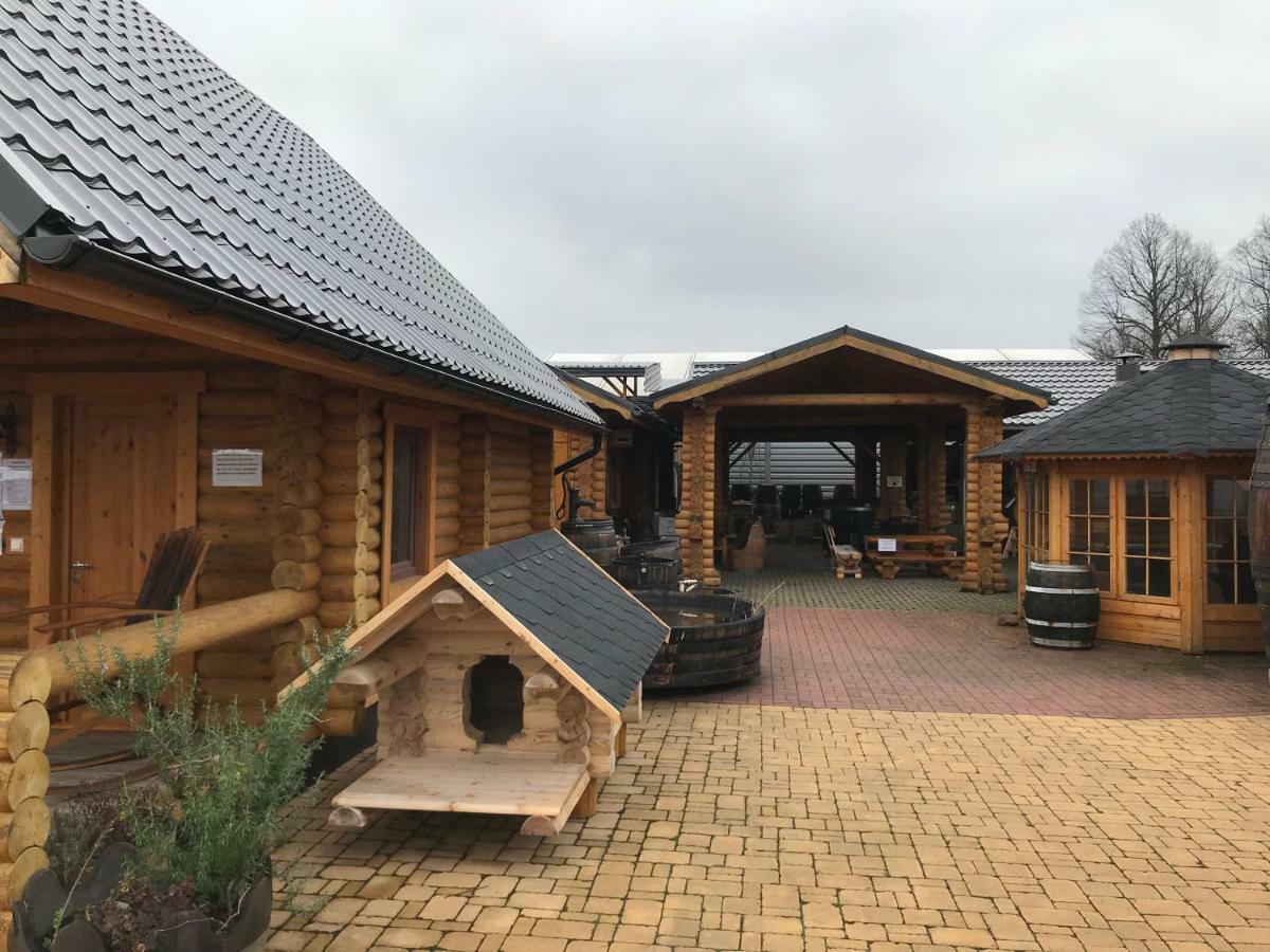Wellness Huette Am Zwenkauer See Bei Leipzig المظهر الخارجي الصورة